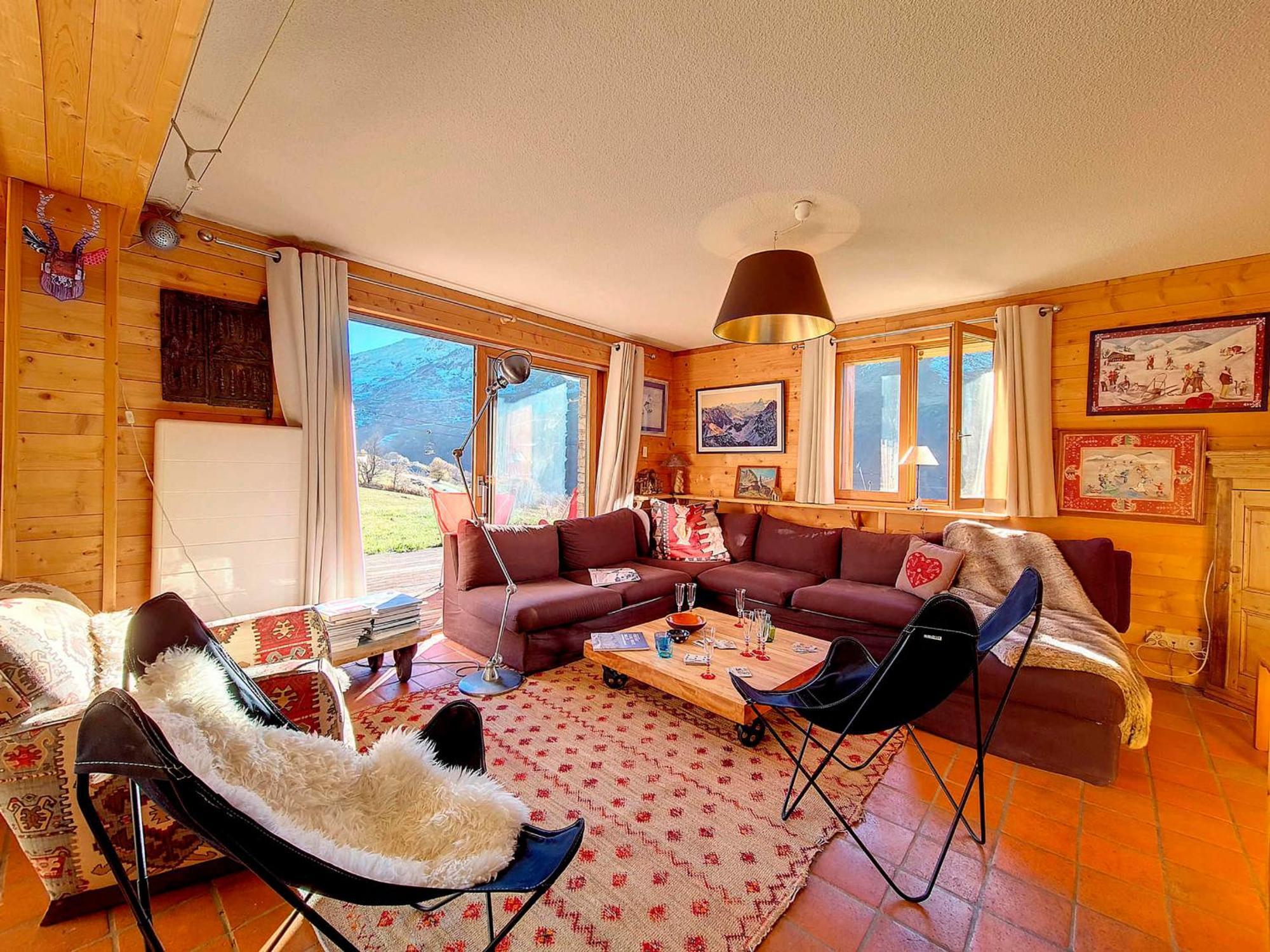 Chalet Spacieux Avec Cheminee Et Terrasse, Skis Aux Pieds, 10 Pers., Proche Des Menuires - Fr-1-344-1202 Villa Saint-Martin-de-Belleville Kültér fotó